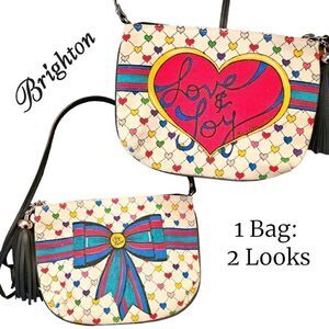 Brighton Limited Edition Love & Joy Colorful Crossbody Bag (NWOT)